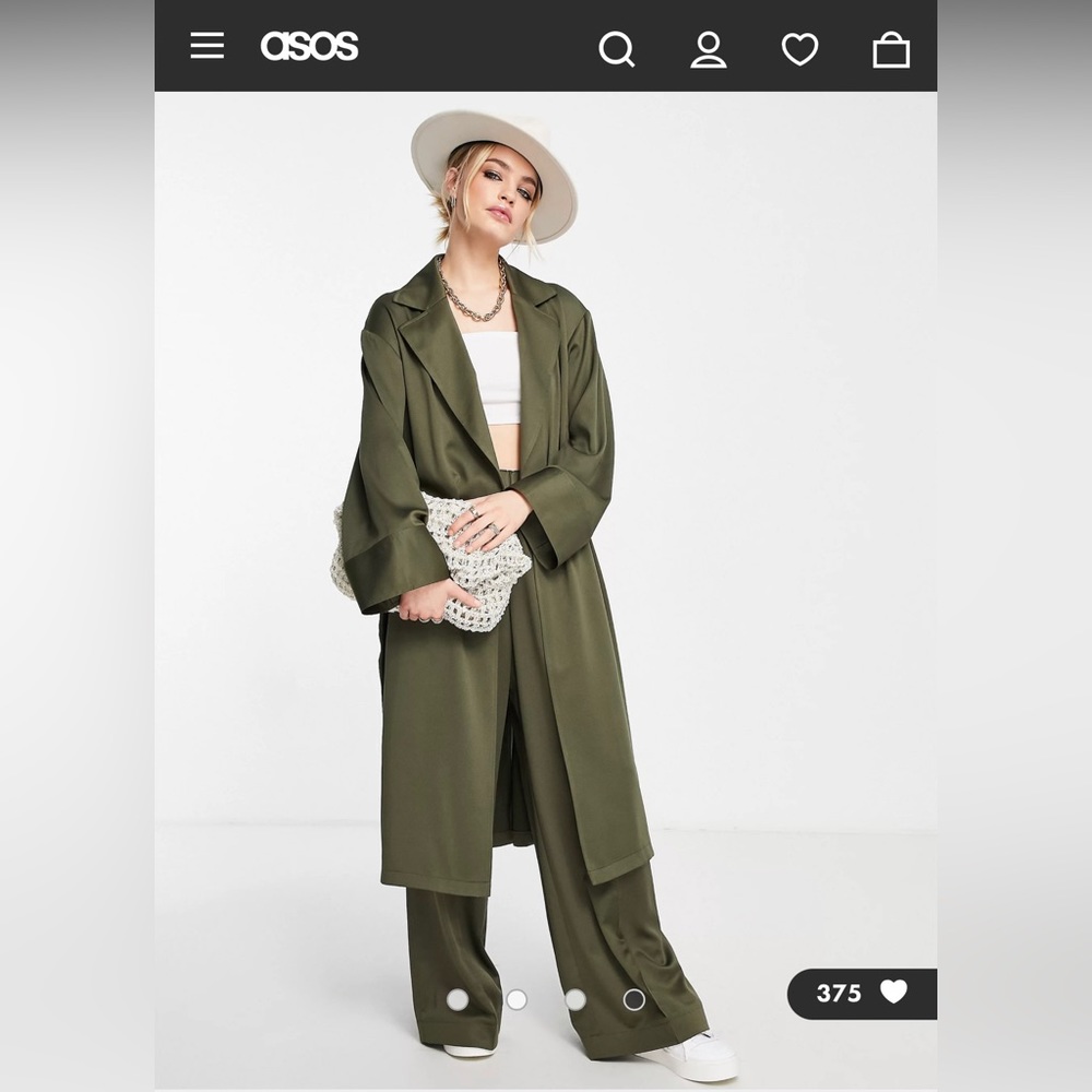 Topshop Satin Duster